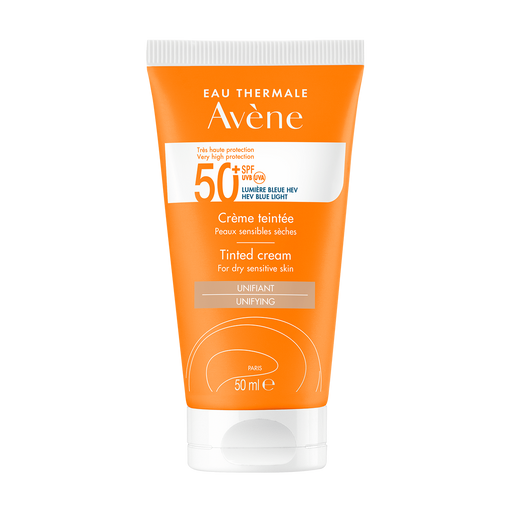 Avene Крем солнцезащитный тонирующий, SPF50, крем, для сухой и чувствительной кожи лица, 50 мл, 1 шт.